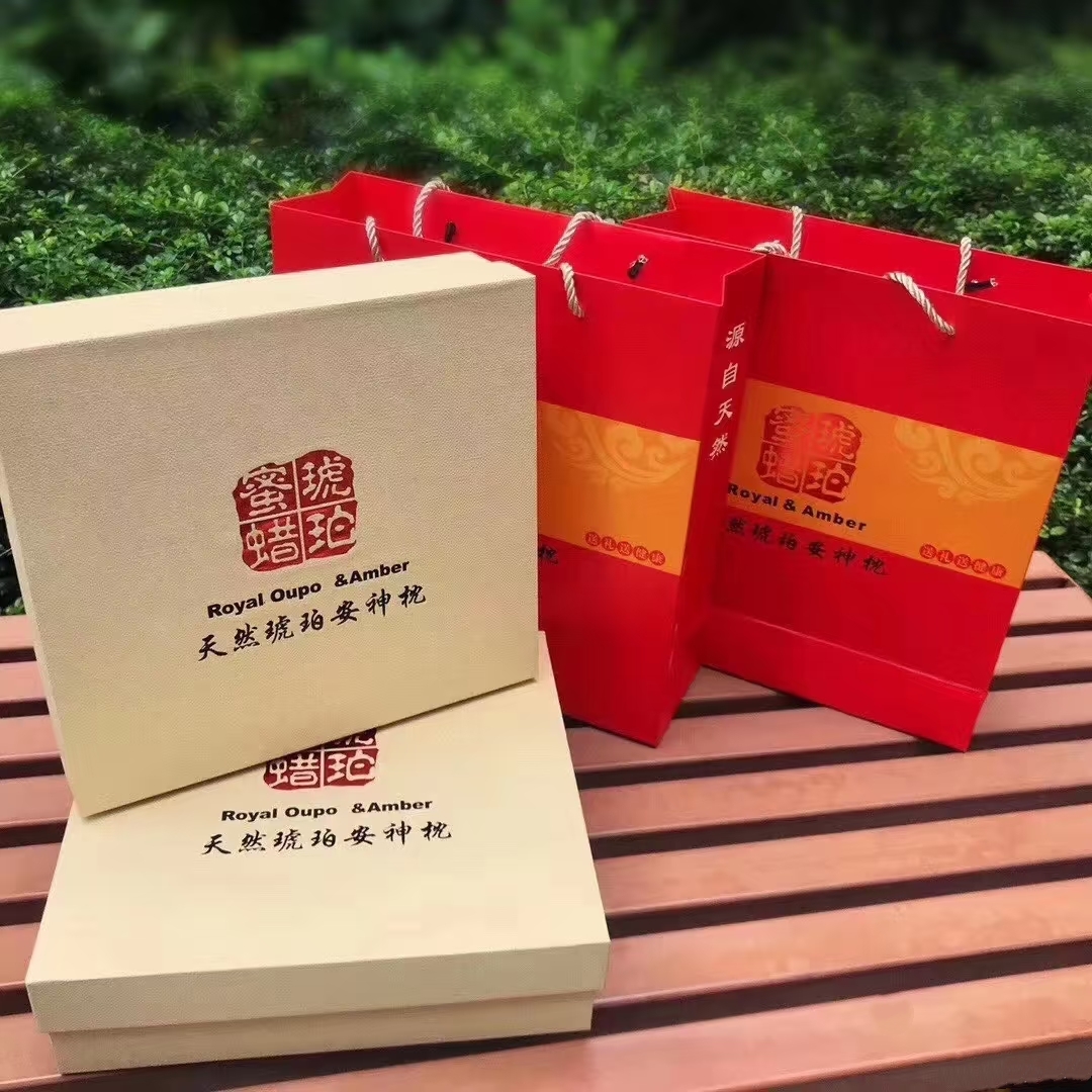 天然琥珀養生枕 波羅的海蜜蠟原石顆粒護頸舒眠枕 改善失眠成人保健枕