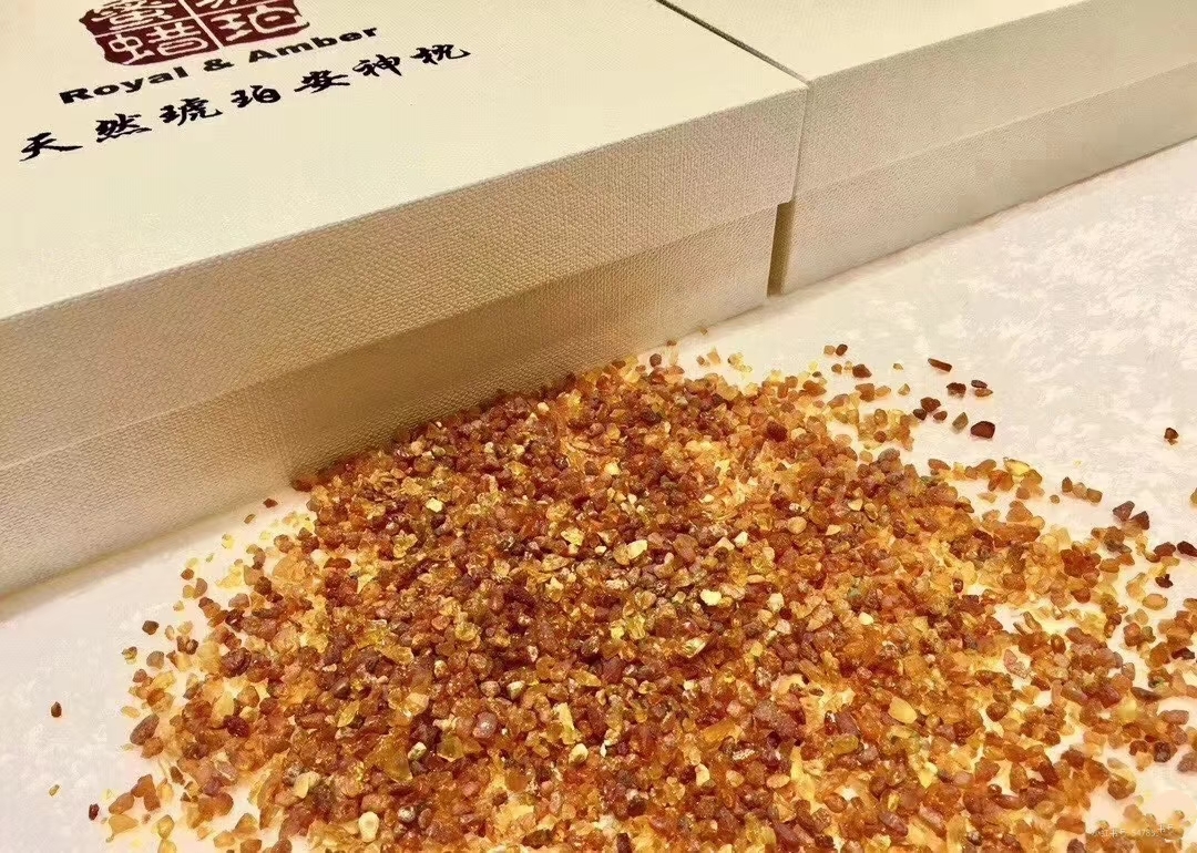 天然琥珀養生枕 波羅的海蜜蠟原石顆粒護頸舒眠枕 改善失眠成人保健枕